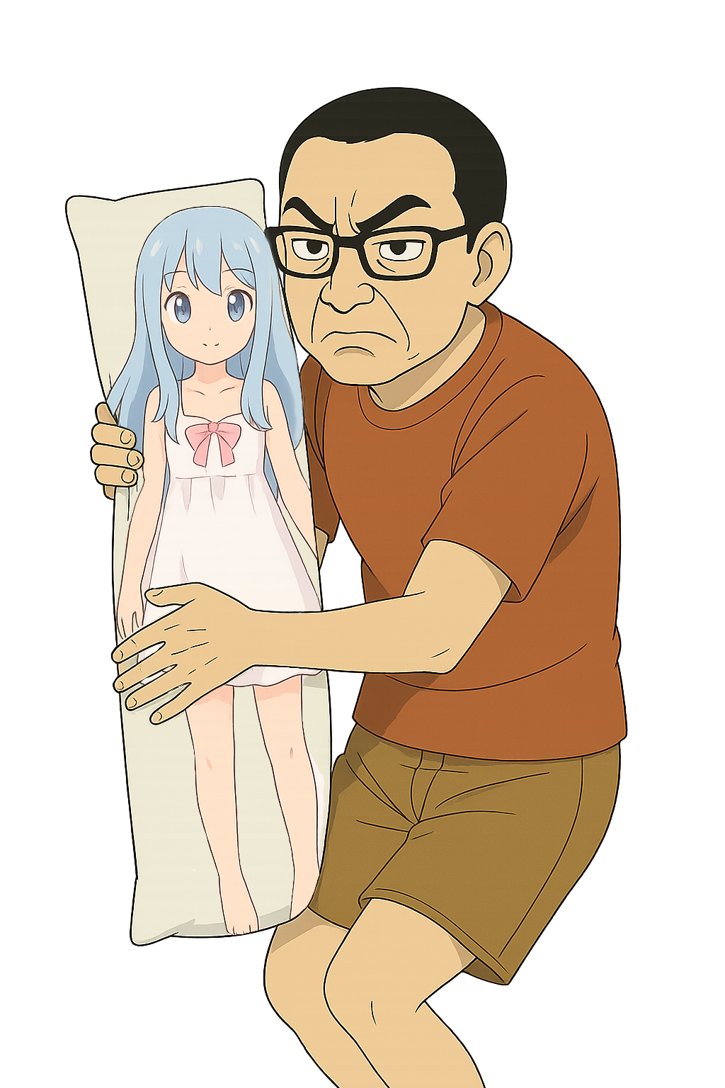 Gooner with pillow